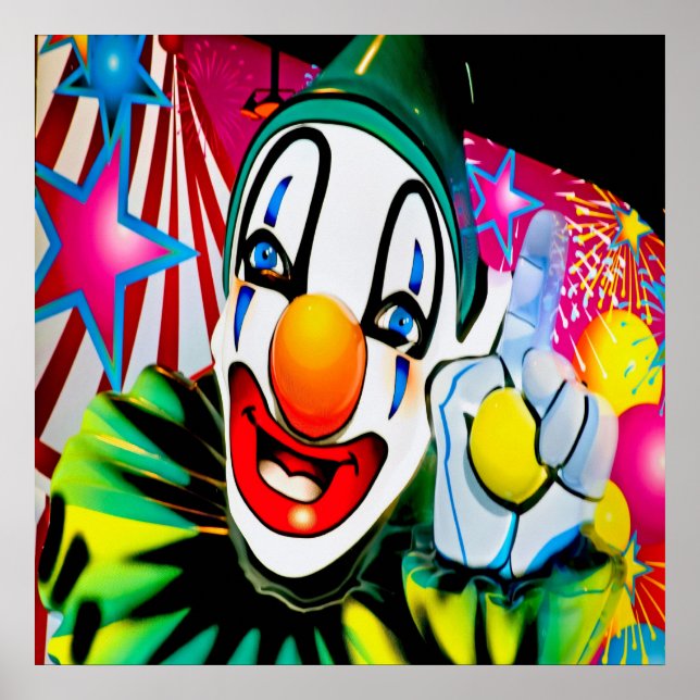 Face of a Clown Poster (Vorne)