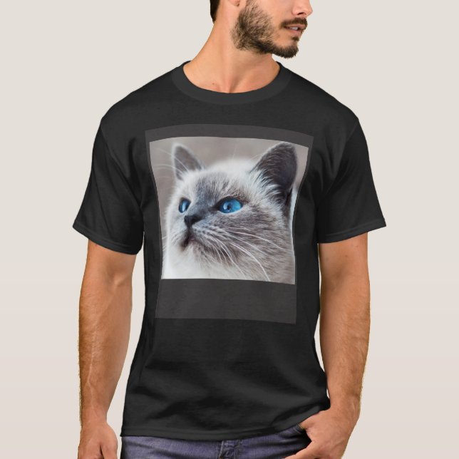 Face Of A Cute Cat Nr 3 T-Shirt (Vorderseite)