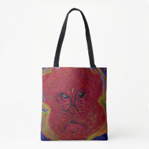 Face of a Flame  Medium Tote Bag