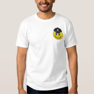Face Police Besticktes T-Shirt