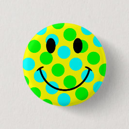 Face Polka Dots Button