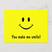 Face Postcard Du bringst mich zum Lächeln!
