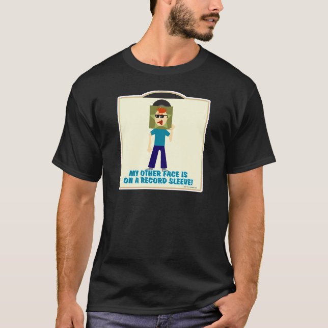 Face Sleeve Fun Music Cartoon Trend Design T-Shirt (Vorderseite)