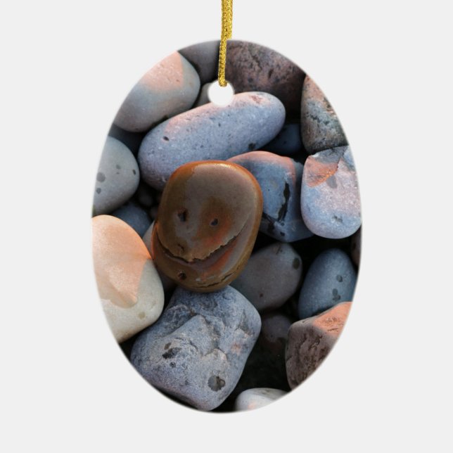 Face Stone Keramik Ornament (Vorne)