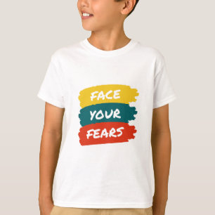Face Your Fears Teenager Jungen Grafik T-Shirt   