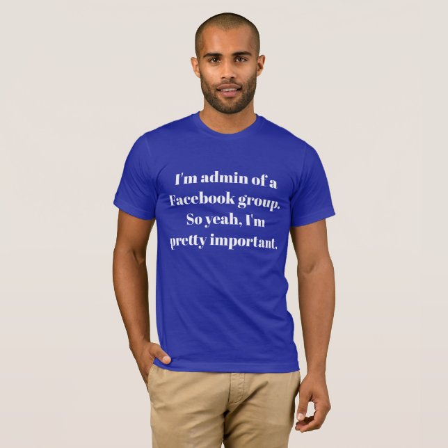 Facebook Admin T-Shirt (Vorne ganz)