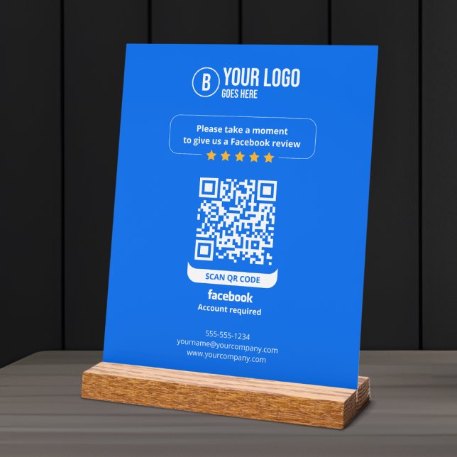 Facebook Avis QR Code Note Mon entreprise 5 étoile (Créateur téléchargé)