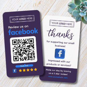 Facebook Bewertungsanfrage Visitenkarte Tiefes Pfl