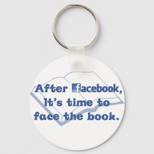 Facebook - dem Buch-Schlüsselanhänger ins Gesicht  Schlüsselanhänger
