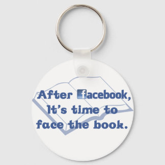 Facebook - dem Buch-Schlüsselanhänger ins Gesicht  Schlüsselanhänger