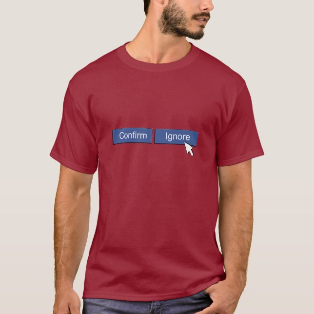 Facebook Freund-Antrag T-Shirt (Vorderseite)