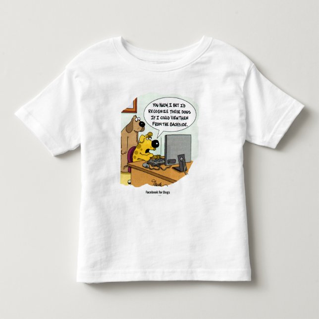 Facebook für Hunde Kleinkind T-shirt (Vorderseite)