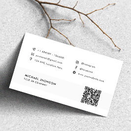 Facebook Instagram Website Icons QR-Logo Visitenkarte