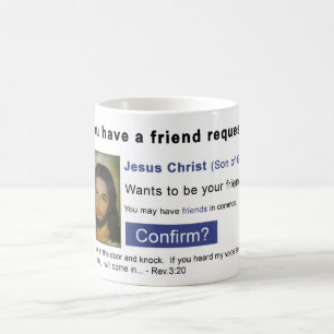 Facebook-Jesus Kaffeetasse