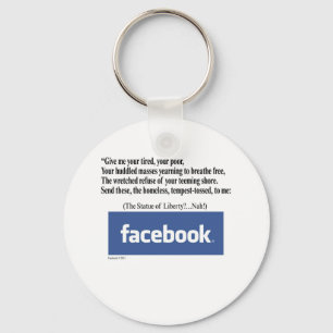 Facebook Konzept Schlüsselanhänger