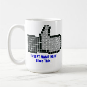 Facebook Like Button Kaffeetasse