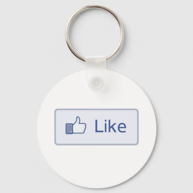 Facebook "Like"-Schlüsselanhänger Schlüsselanhänger (Vorderseite)