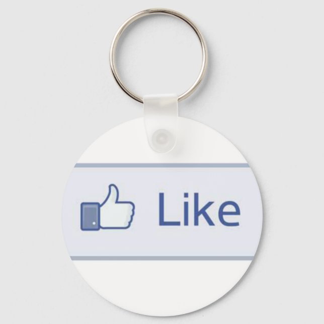 Facebook "Like"-Schlüsselanhänger Schlüsselanhänger (Vorderseite)