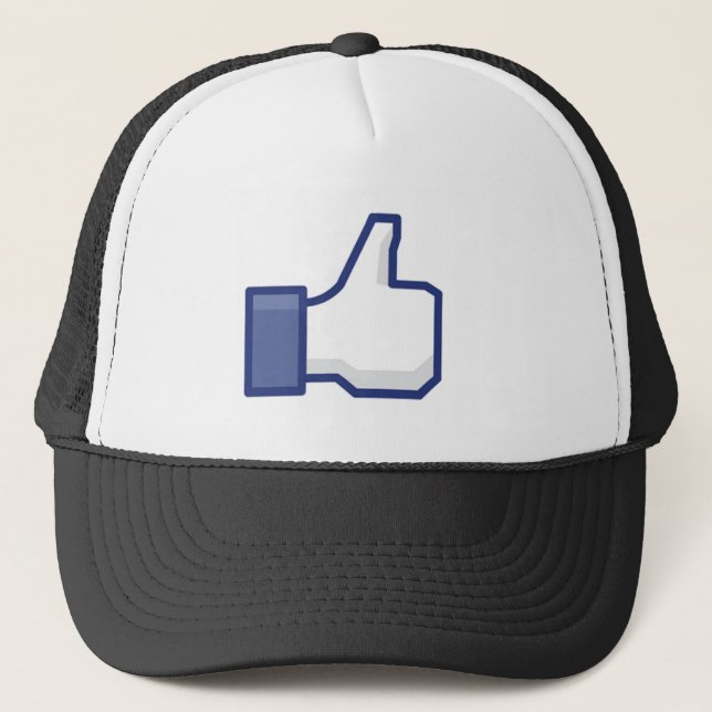 Facebook mögen Knopf Truckerkappe (Vorderseite)
