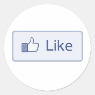 Facebook mögen runder aufkleber
