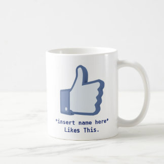 Facebook mögen Tasse