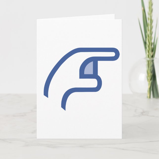 Facebook POKE Karte (Vorderseite)