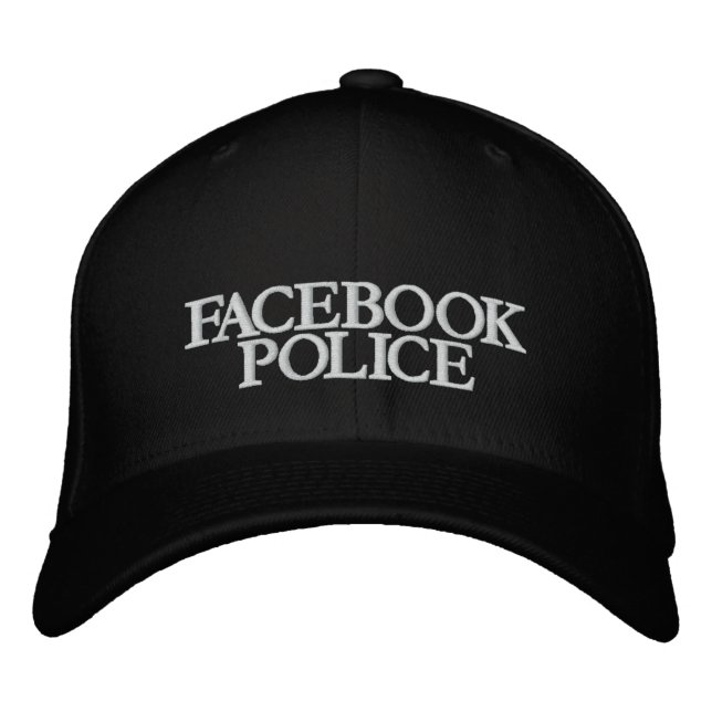 FACEBOOK, POLICE BESTICKTE KAPPE (Vorderseite)
