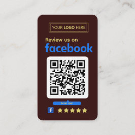 Facebook Review Request Black Cherry Visitenkarte