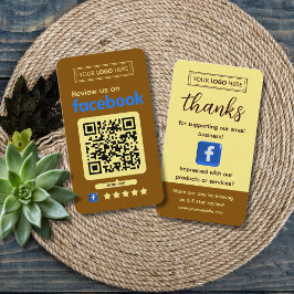 Facebook Review Request Bronze Visitenkarte
