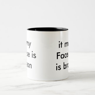Facebook Süchtig-Tasse Zweifarbige Tasse