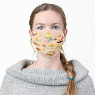 Facebook Taiwan Nachtmarkt Snack Food Mund-Nasen-Maske Aus Stoff