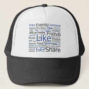 Facebook - wie, Poke, etikettiert, Freunde Truckerkappe