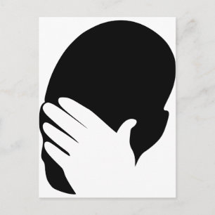 Facepalm-Meme Postkarte