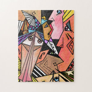 Faces Moods Puzzle Art Kubismus Porträtmalerei