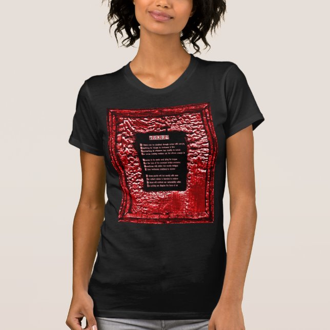 Faces of Sin Canvas Print T-Shirt (Vorderseite)