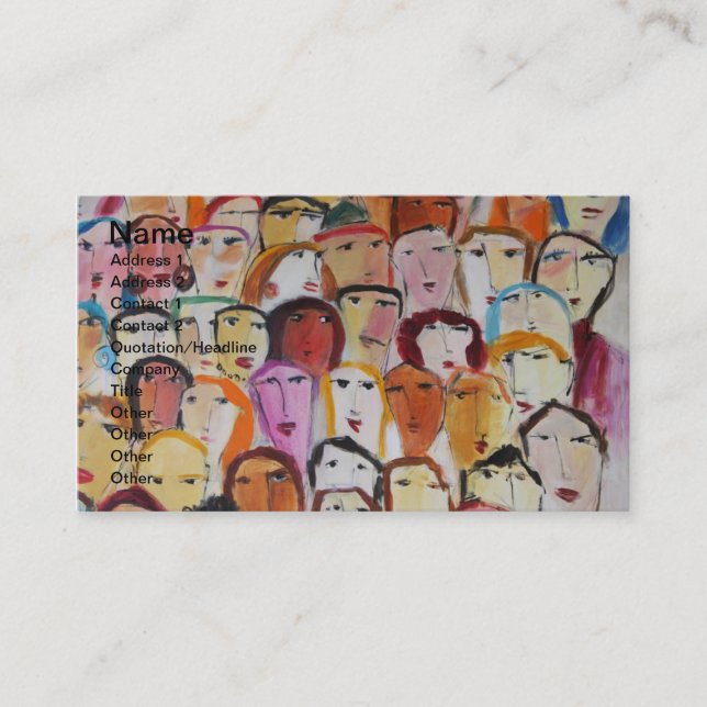Faces-Visitenkarte Visitenkarte (Vorderseite)