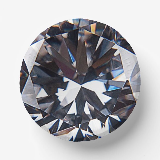 Faceted Elegance Diamond Gem Image Paper Teller (Vorderseite)