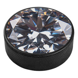 Faceted Elegant Diamond Gem Image Eishockey Puck
