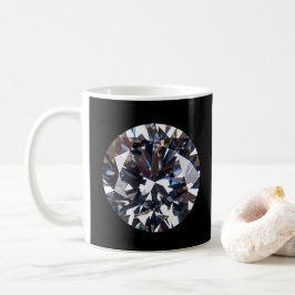 Faceted Elegant Diamond Gem Image Kaffeetasse