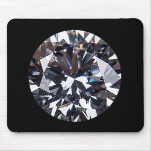 Faceted Elegant Diamond Gem Image Mousepad