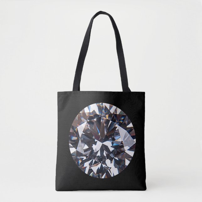 Faceted Elegant Diamond Gem Tasche (Vorderseite)