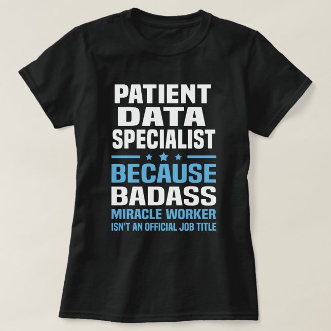 Facharzt für Patientendaten T-Shirt (Design vorne)
