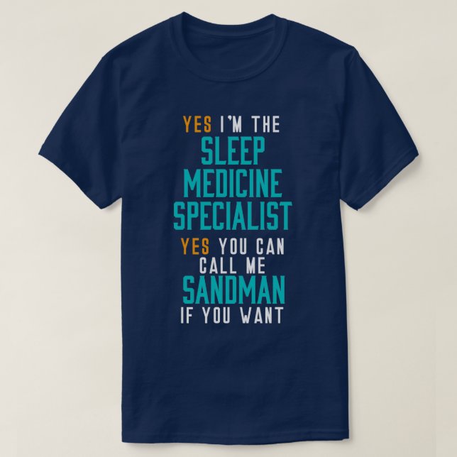 Facharzt für Schlafmedizin im Krankenhaus 1 T-Shirt (Design vorne)