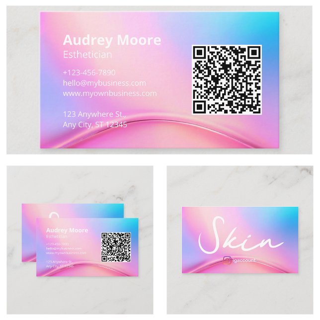 Fachärztliche Fachinformation QR Code Visitenkarte (Estheticians Information QR Code Business Card
)