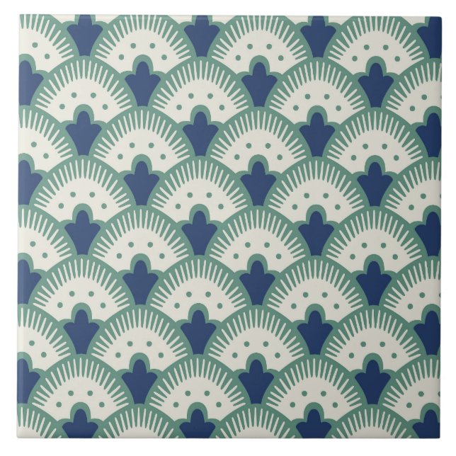 Fächer-Muster Fliese (Vorderseite)