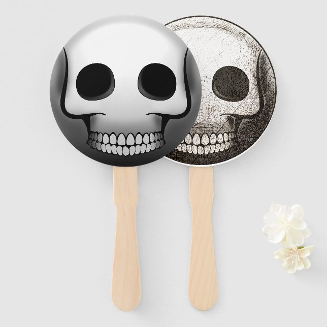 Fächer Skullmoji (Vorne und Hinten)