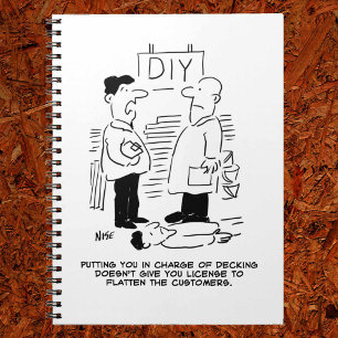 Fachhändler und Shopmanager für Superstore Notizblock