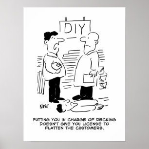 Fachhändler und Shopmanager für Superstore Poster