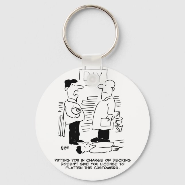 Fachhändler und Shopmanager für Superstore Schlüsselanhänger (Vorderseite)