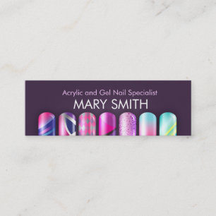 Fachkarte für Acryl- und Gel-Nail Mini Visitenkarte